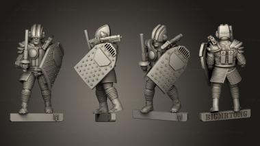 Military figurines Police 3d model