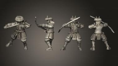Military figurines archer 17 3d model