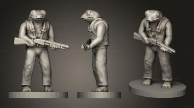 Military figurines Froggie Soldier 3d model