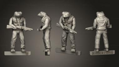 Military figurines Frogger One 3d model
