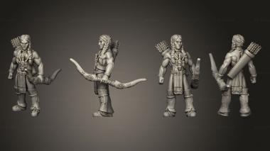 Military figurines Archer 19 3d model