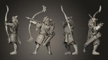 Military figurines Archer 20 3d model