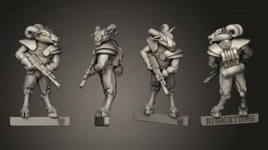Military figurines Beast Mana 3d model