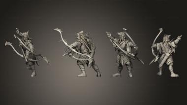 Military figurines Archer 24 3d model