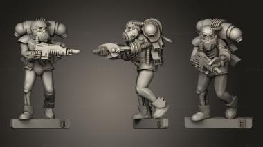 Military figurines Servitor 3d model