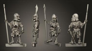 Military figurines Skeleton 3d model