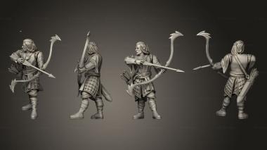 Military figurines Archer 31 3d model