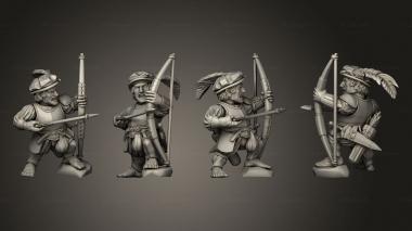 Military figurines Archer 32 3d model
