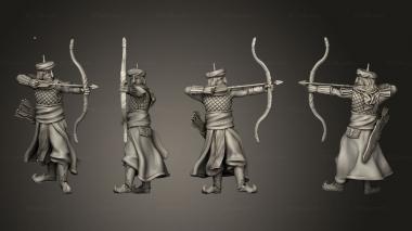 Military figurines Archer 35 3d model