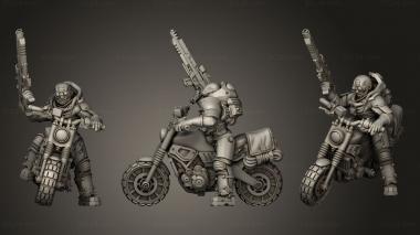 Military figurines bike 3d model