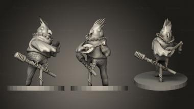 Military figurines Bird Adventurers Cockatiel 3d model