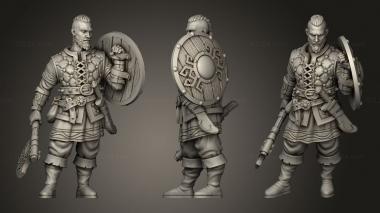 Military figurines Bjorn the Bear Paw 3d model