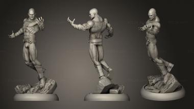 Military figurines Black Adam Statue cape ver mesh 3d model