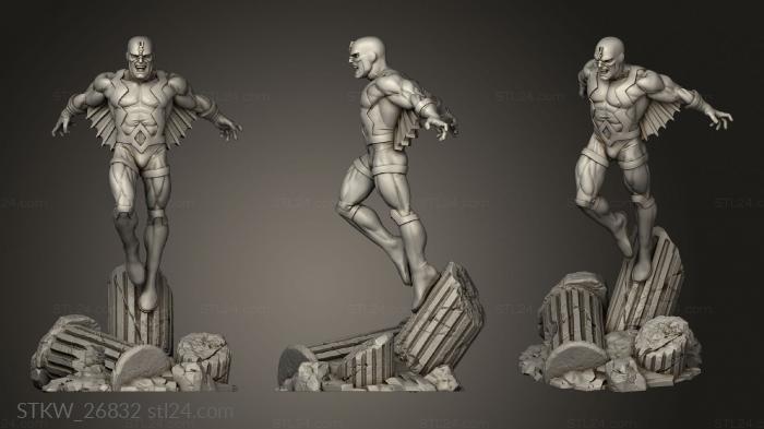 Military figurines (Black Bolt bb, STKW_26832) 3D models for cnc