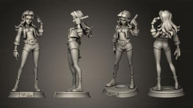 Military figurines Black Canary Stylized 3d model