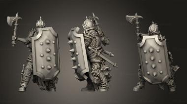 Military figurines Black Dragon Warriors 3d model