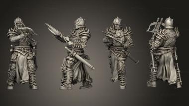 Military figurines Black Dragon Warriors 3d model