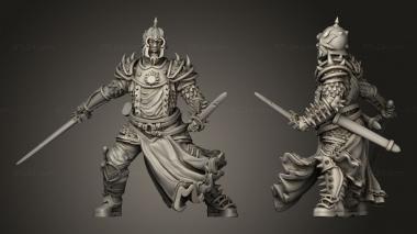 Military figurines Black Dragon Warriors 3d model