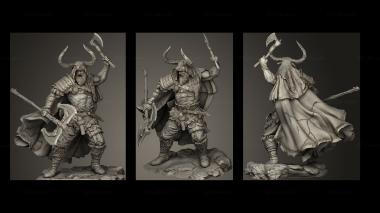 Military figurines Black Forge Games Viking The Ancestors Vol Jaryk Axe 3d model