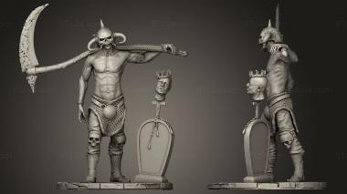 Military figurines Black hunter blade 3d model