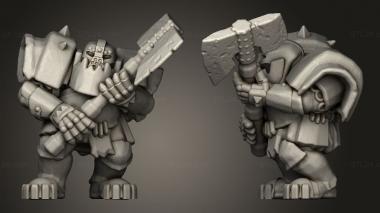 Military figurines Blackken Waster 3d model