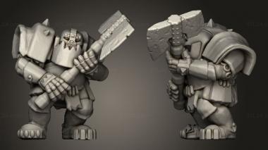 Military figurines Blackken Waster 3d model