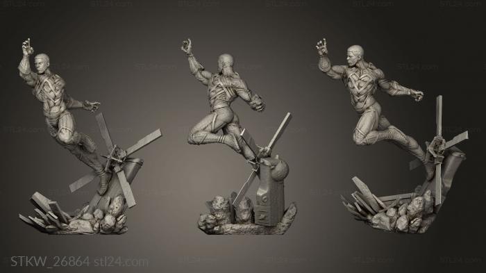 Military figurines (Black Panther Statue Big ers, STKW_26864) 3D models for cnc
