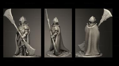 Military figurines Black Steel Knight 3d model
