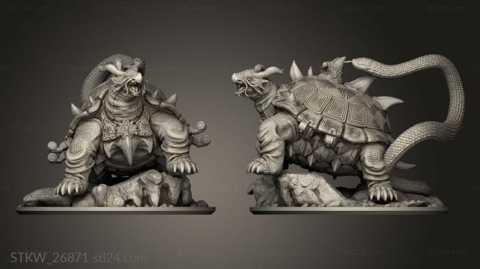 Military figurines (Black Tortoise, STKW_26871) 3D models for cnc