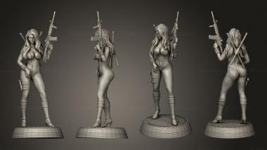 Military figurines Black Widow 3d model