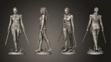 Military figurines Black Widow 3d model