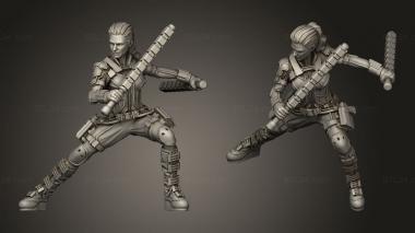 Military figurines Black WIDOW Melina Vostokov 3d model