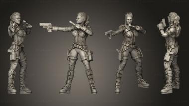 Military figurines Black WIDOW Melina Vostokov 3d model