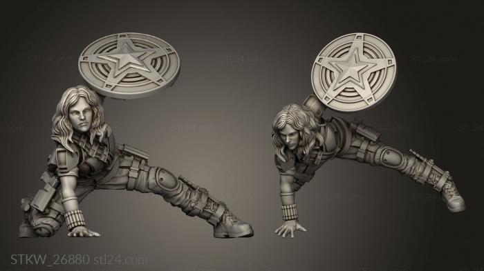 Military figurines (BLACK Widow What If SCARLET MULTIVERSE, STKW_26880) 3D models for cnc