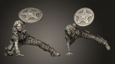Military figurines BLACK Widow What If SCARLET MULTIVERSE 3d model