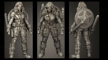 Military figurines BLACK Widow What If SCARLET MULTIVERSE 3d model
