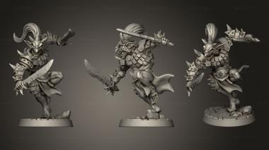 Military figurines Blackrazor Modular 3d model