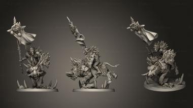 Military figurines Blackrazor Razorbeast Riders Rider 3d model
