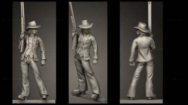 Military figurines Blackwater Gulch Lawmen Deputy 3d model