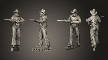 Military figurines Blackwater Gulch Lawmen Deputy Deputies 3d model