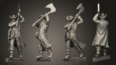 Military figurines Blackwater Gulch Lawmen JW Clarkson 3d model