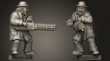 Military figurines Blackwater Gulch Lawmen Tiny 3d model