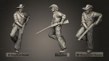 Military figurines Blackwater Gulch Lawmen Van Dyke vandyke 3d model