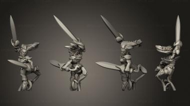 Military figurines bladedancer 3d model