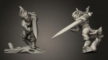 Military figurines bladedancer 3d model