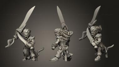 Military figurines bladedancer 3d model