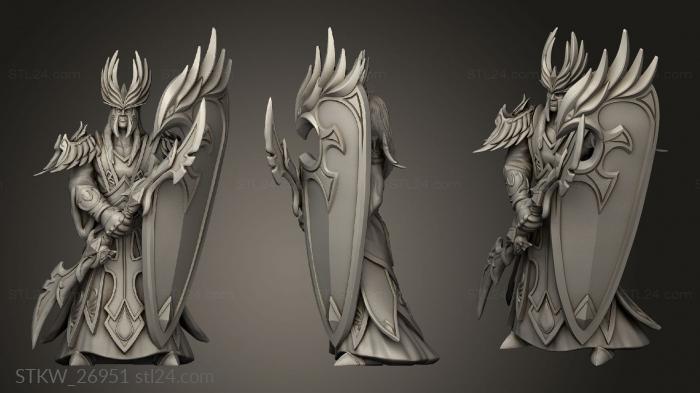 Military figurines (Blood Elves Spell Breaker spellbreaker, STKW_26951) 3D models for cnc