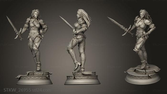Military figurines (Blood from Stone Mina, STKW_26955) 3D models for cnc
