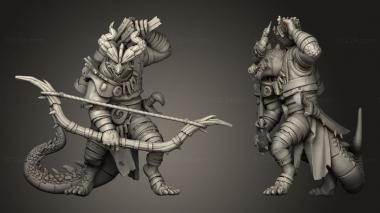 Military figurines Vile Dragonborn Basileus La Thar 3d model