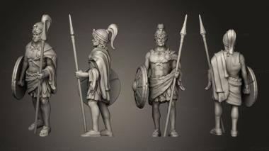 Military figurines Arena Statues Spear Gladiator 3d model